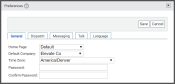 General tab of the Preferences dialog window